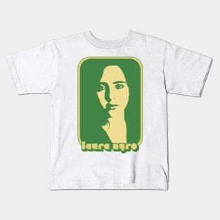 Laura Nyro /// Retro 70s Style Fan Art Design Kids T-Shirt